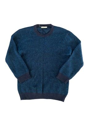Marine Layer Unisex size S Blue Green Knit Alpaca Blend Sweater